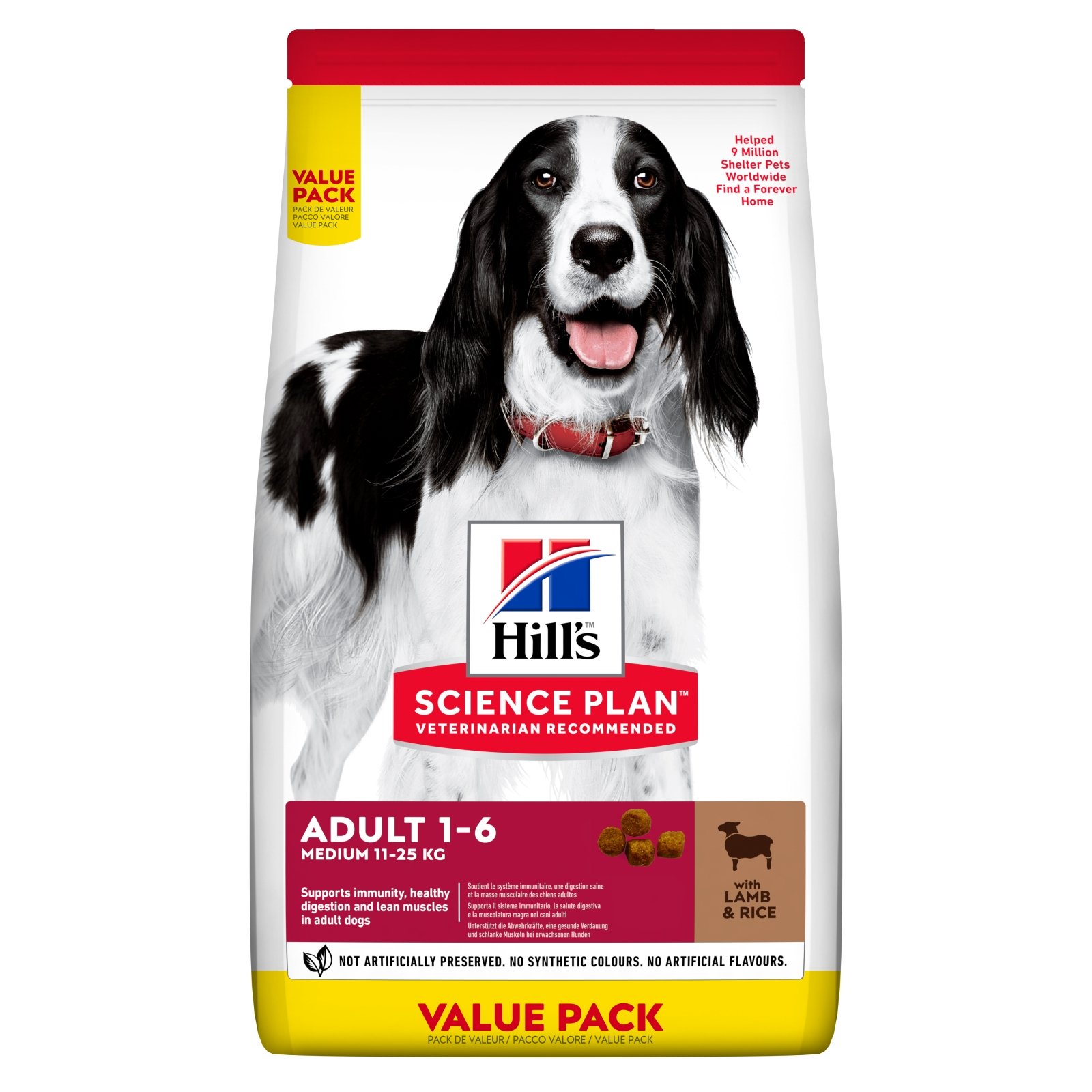 Hill\'s SP Canine Adult Medium Lamb&Rice, Value Pack, 18 Kg