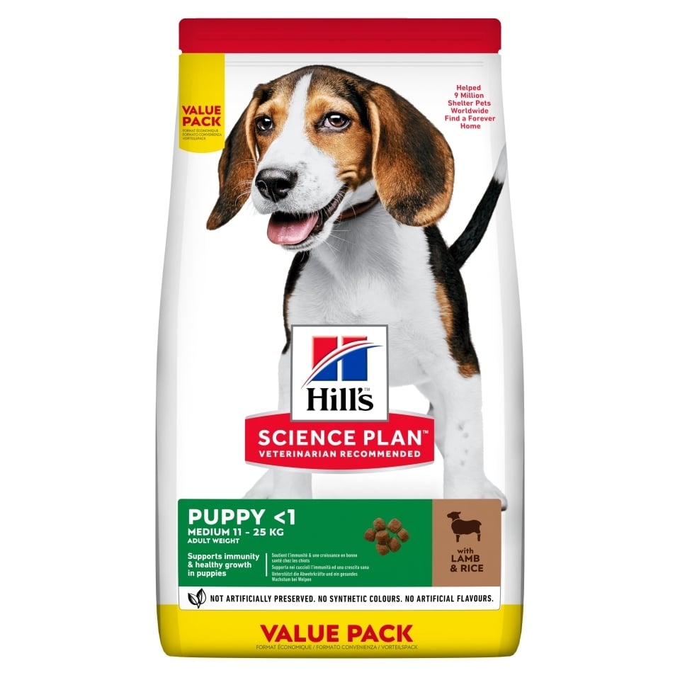 Hill\'s SP Canine Puppy Medium Lamb&Rice, Value Pack, 18 Kg