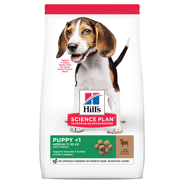 Hill\'s SP Canine Puppy Medium Lamb&Rice, 14 Kg