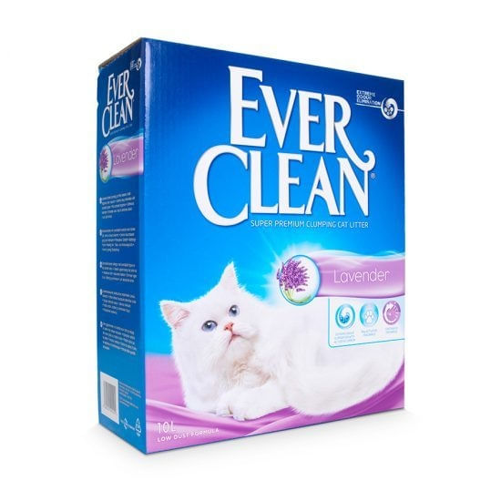 EVER CLEAN, Lavanda, așternut igienic pisici, granule, bentonită, aglomerant, neutralizare mirosuri, 10l - 1 | YEO