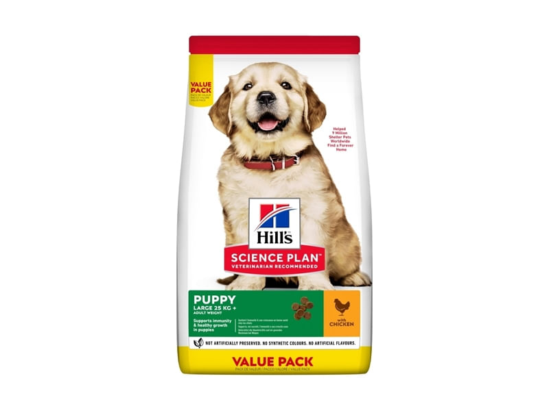 HILL\'S Science Plan Puppy L, Pui, hrană uscată câini junior Hill\'s SP Canine Puppy Large Breed Pui, Value Pack, 16 Kg - 2 | YEO