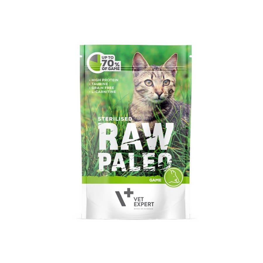 Raw Paleo Sterilised Cat Vanat, 100 g