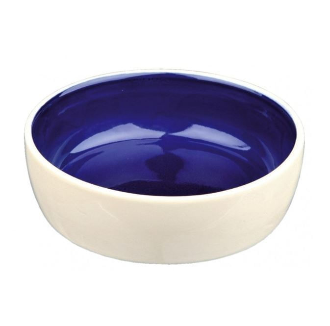 Castron Ceramic 0.3L/12cm crem/albastru