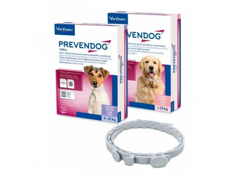 PREVENDOG, zgarda antiparazitara, caini PREVENDOG, zgardă antiparazitară, câini, 60cm, 2 bucati - 1 | YEO