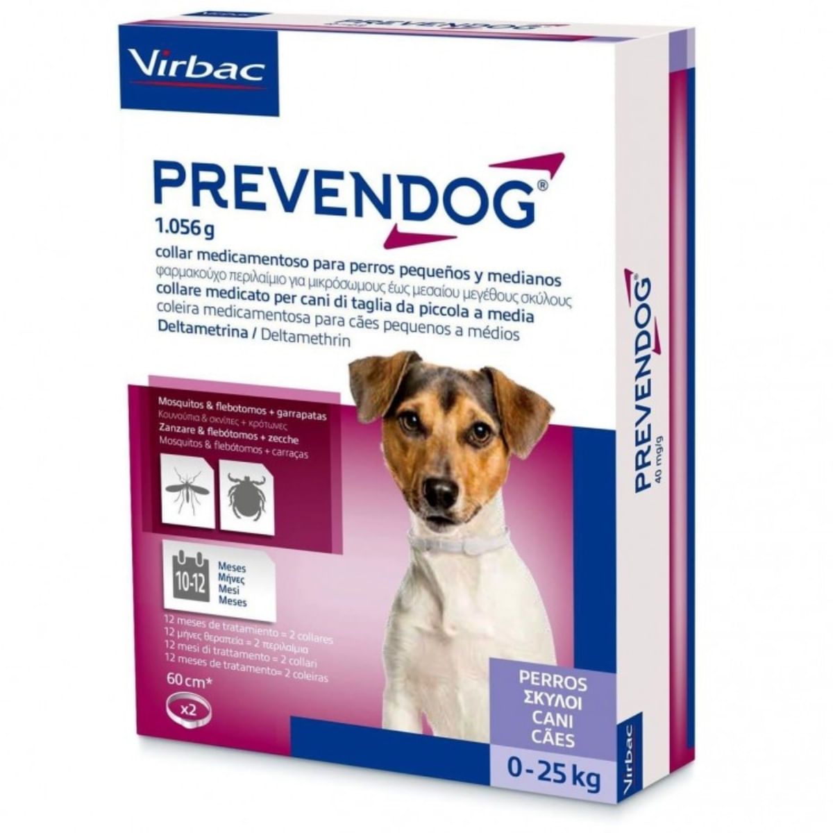 PREVENDOG, zgarda antiparazitara, caini PREVENDOG, zgardă antiparazitară, câini, 60cm, 2 bucati