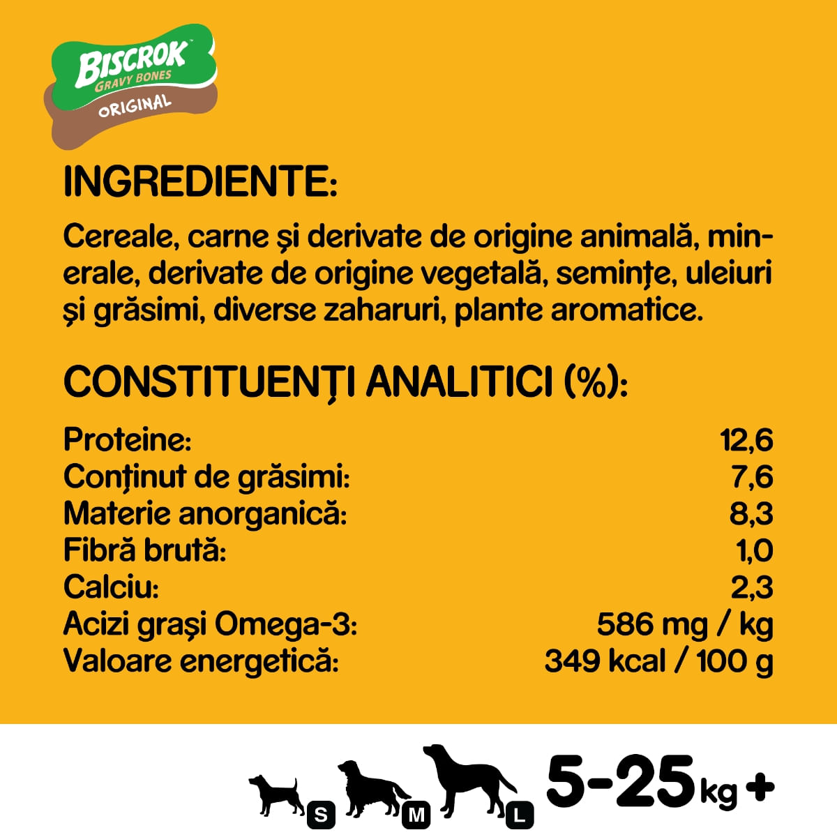 PEDIGREE Biscrok Gravy Bones, recompense câini, biscuiți, 400g - 1 | YEO