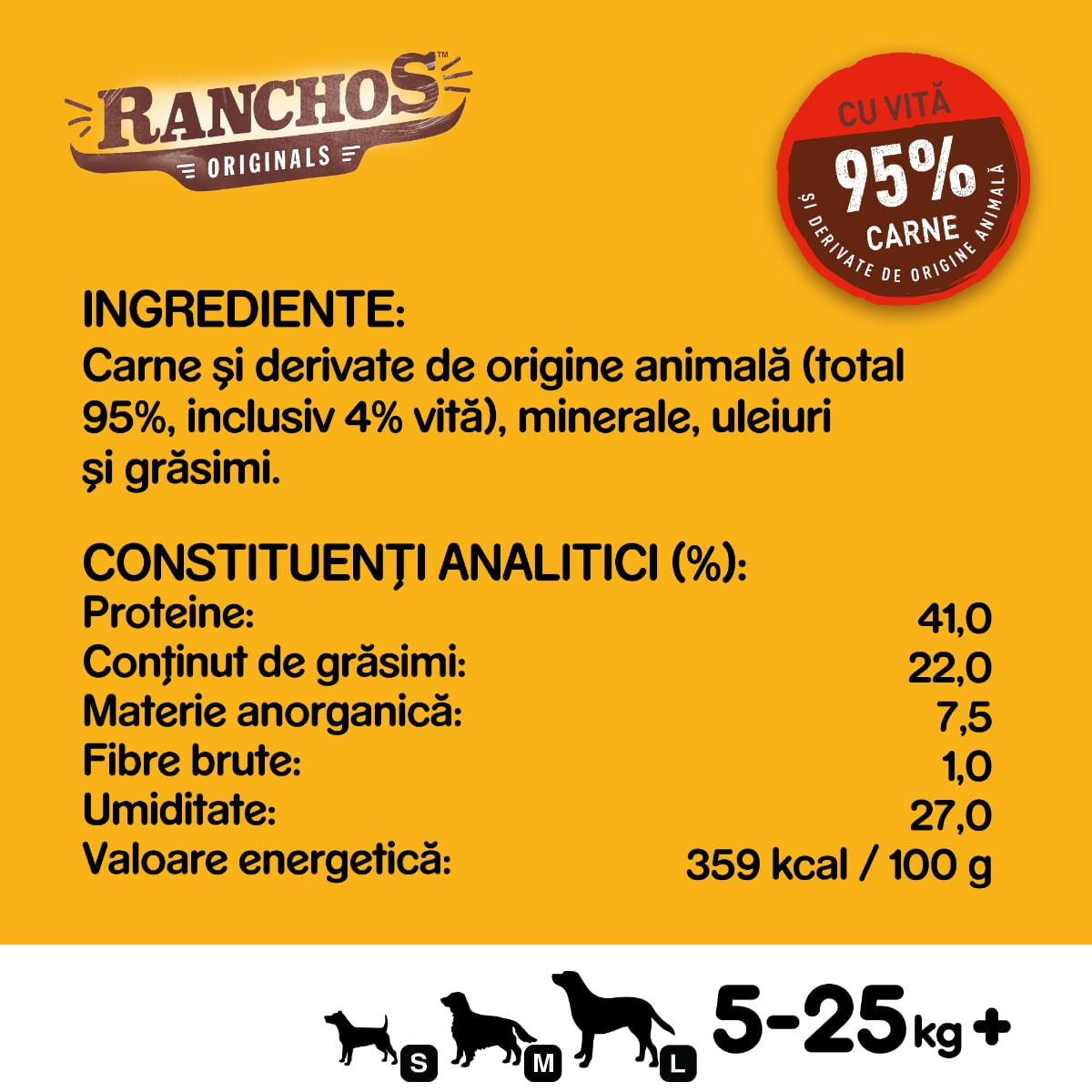 PEDIGREE Ranchos, recompense câini, fâșii uscate, Vită, 70g