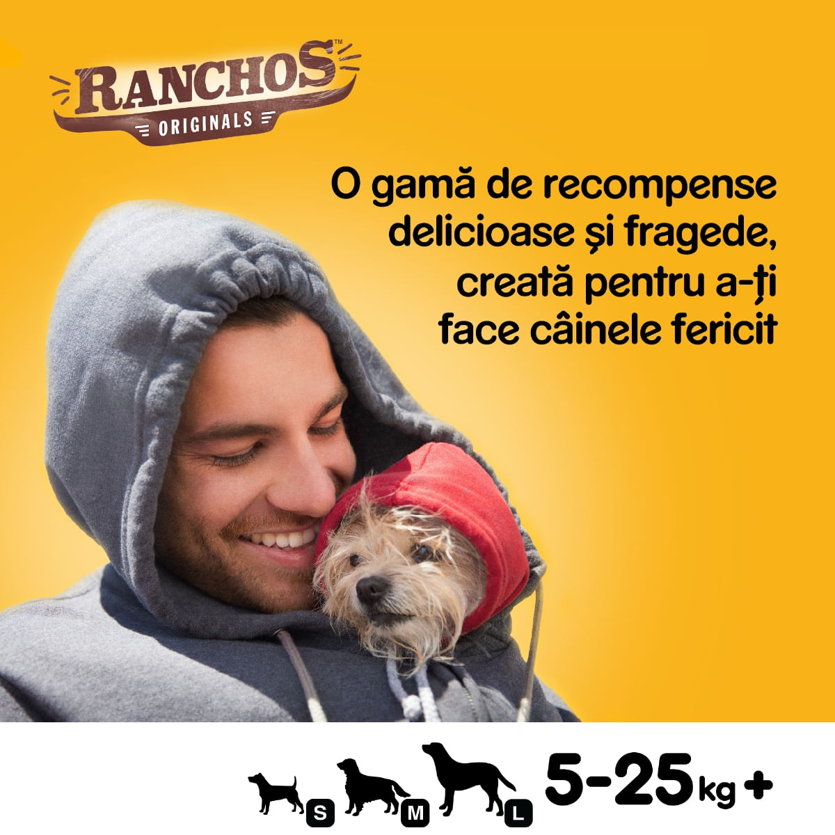PEDIGREE Ranchos, recompense câini, fâșii uscate, Pui, 70g