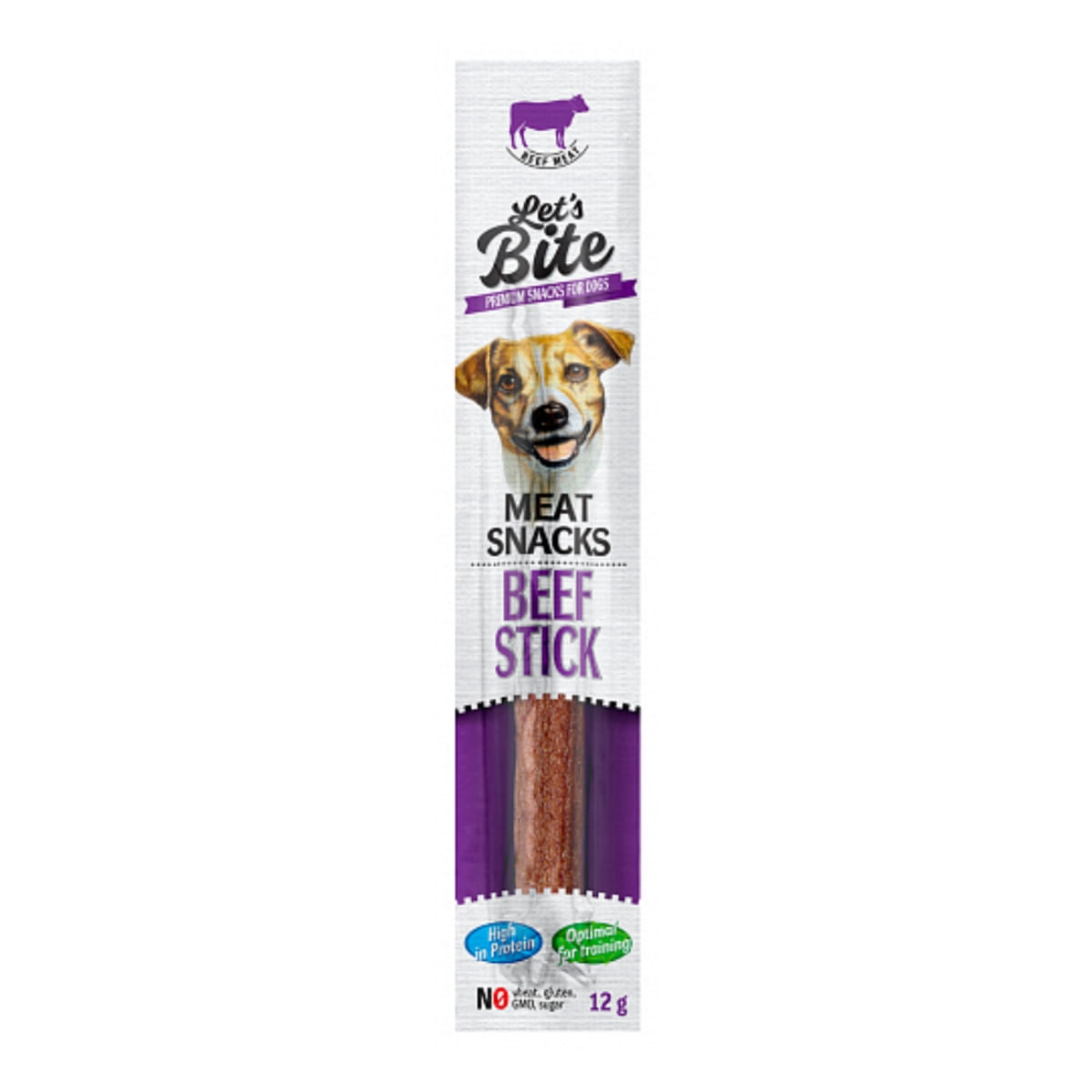 BRIT Let\'s Bite Meat Snacks Beef Stick, Vită, recompense monoproteice fără cereale câini, baton de carne, 12g - 1 | YEO