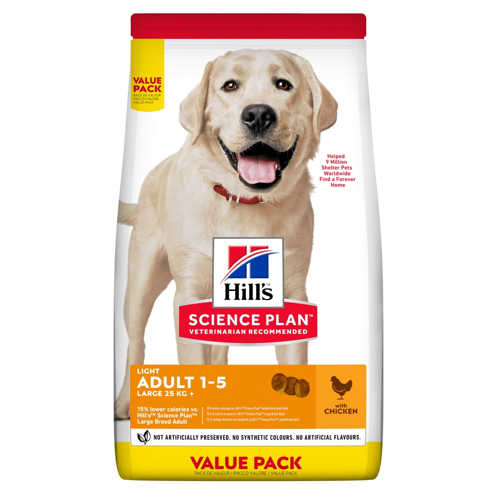 Hill\'s SP Canine Adult Light Large Breed Pui, Value Pack, 18 Kg