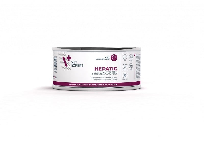 4T Veterinary Diet Hepatic Cat, Conserva 100 g