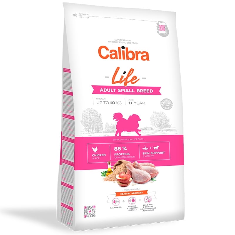 Calibra Dog Life Adult Small Breed cu Pui, 6 Kg