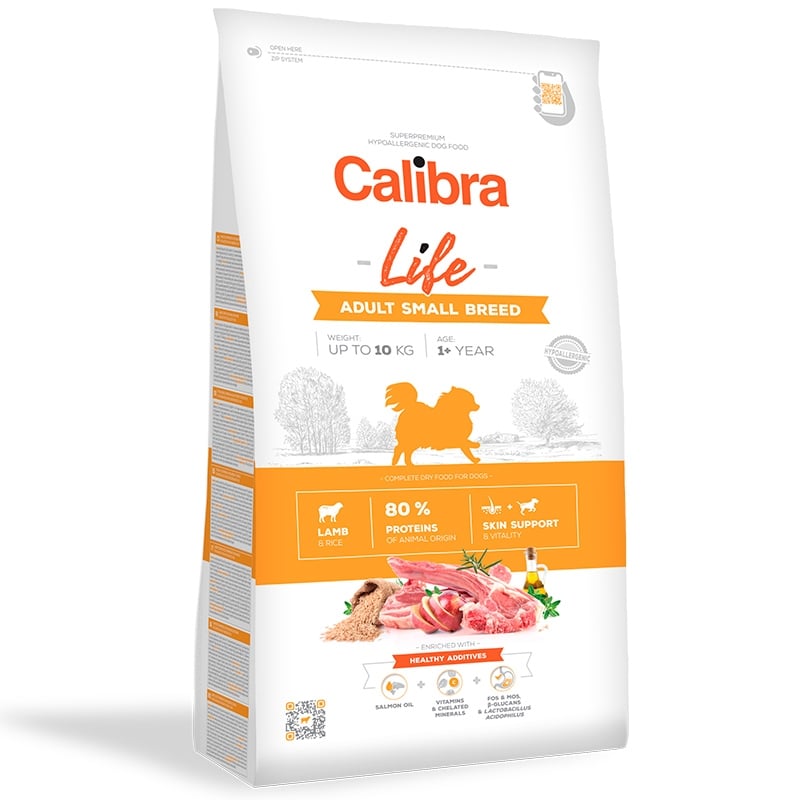 Calibra Dog Life Adult Small Breed cu Miel, 6 Kg - 1 | YEO