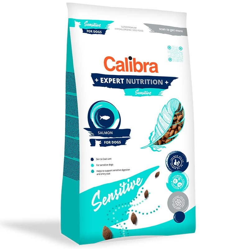 Calibra Dog Expert Nutrition, Sensitive Somon, 12 Kg - 1 | YEO