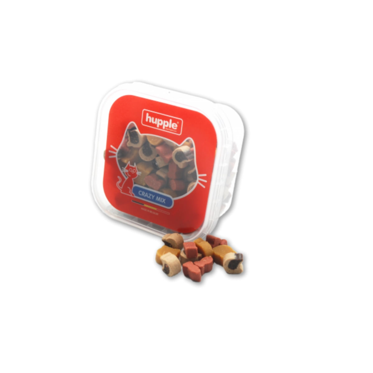 HUPPLE Softy Crazy Mix, Pui, Curcan și Somon, cutie recompense pisici, 80g - 1 | YEO