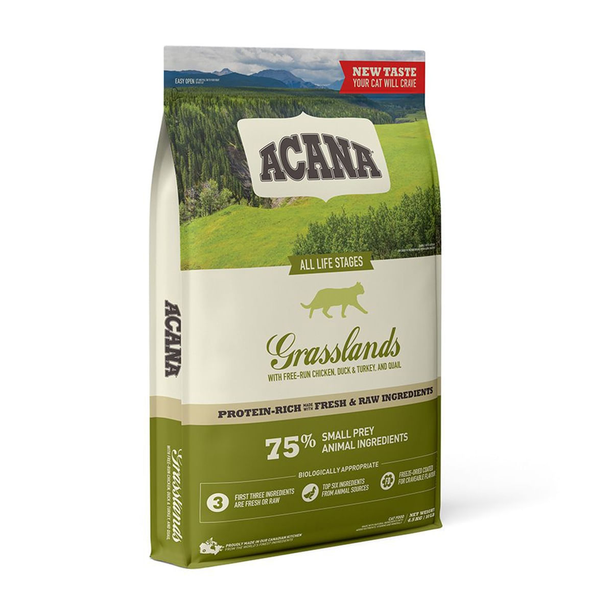 ACANA Highest Protein Grasslands, hrană uscată fără cereale pisici ACANA Regionals Grasslands, hrană uscată fără cereale pisici, 4.5kg - 1 | YEO