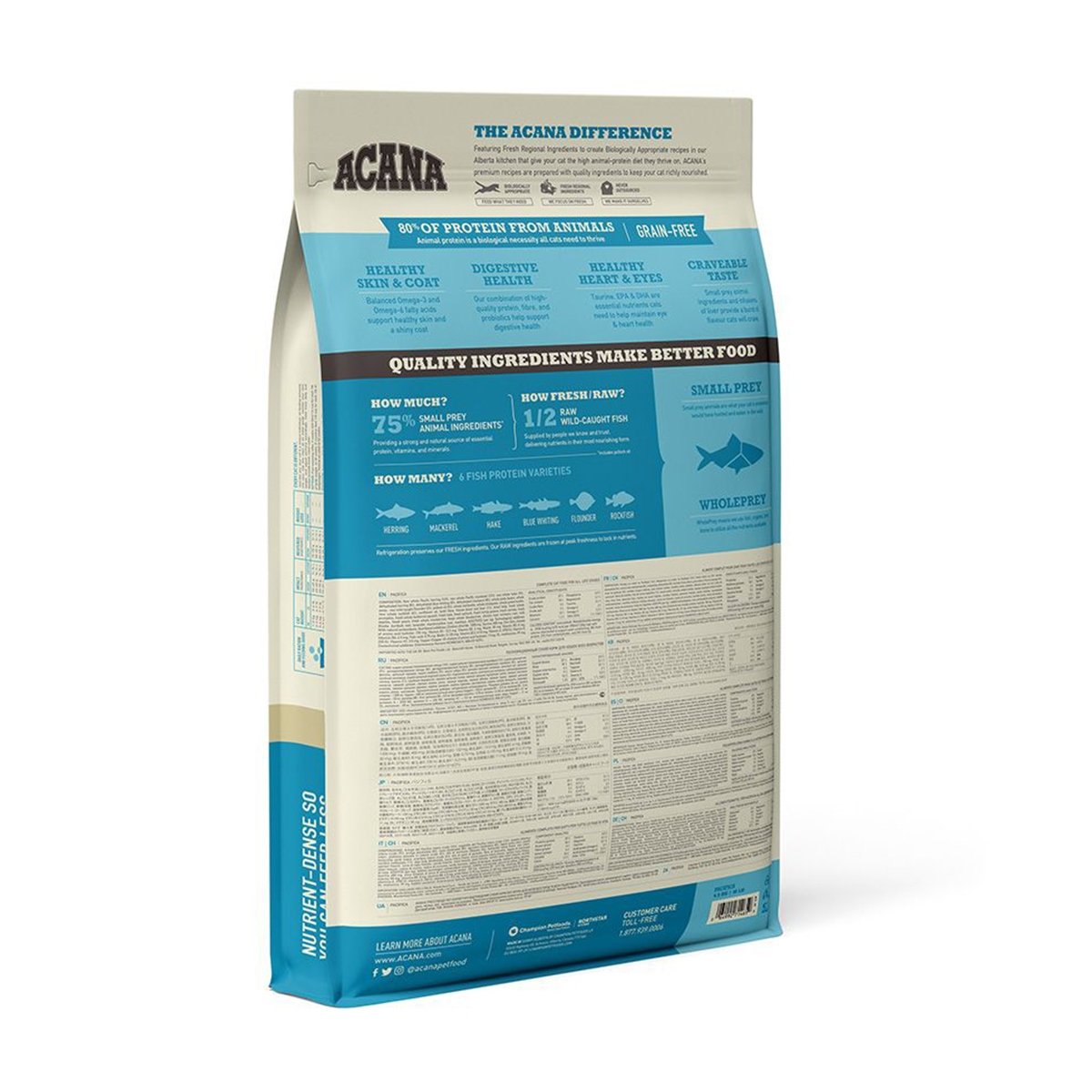 ACANA Highest Protein Pacifica, hrană uscată fără cereale pisici ACANA Regionals Pacifica, hrană uscată fără cereale pisici, 4.5kg - 1 | YEO