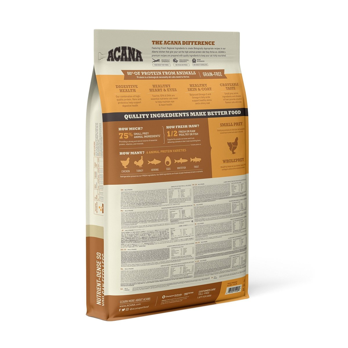 ACANA Highest Protein Wild Prairie, hrană uscată fără cereale pisici, 1.8kg - 1 | YEO