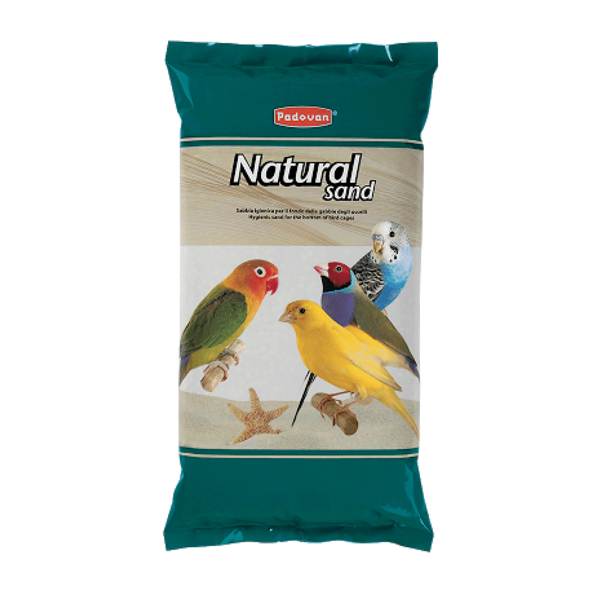 Nisip pentru Pasari, Padovan Natural Sand, 5 kg