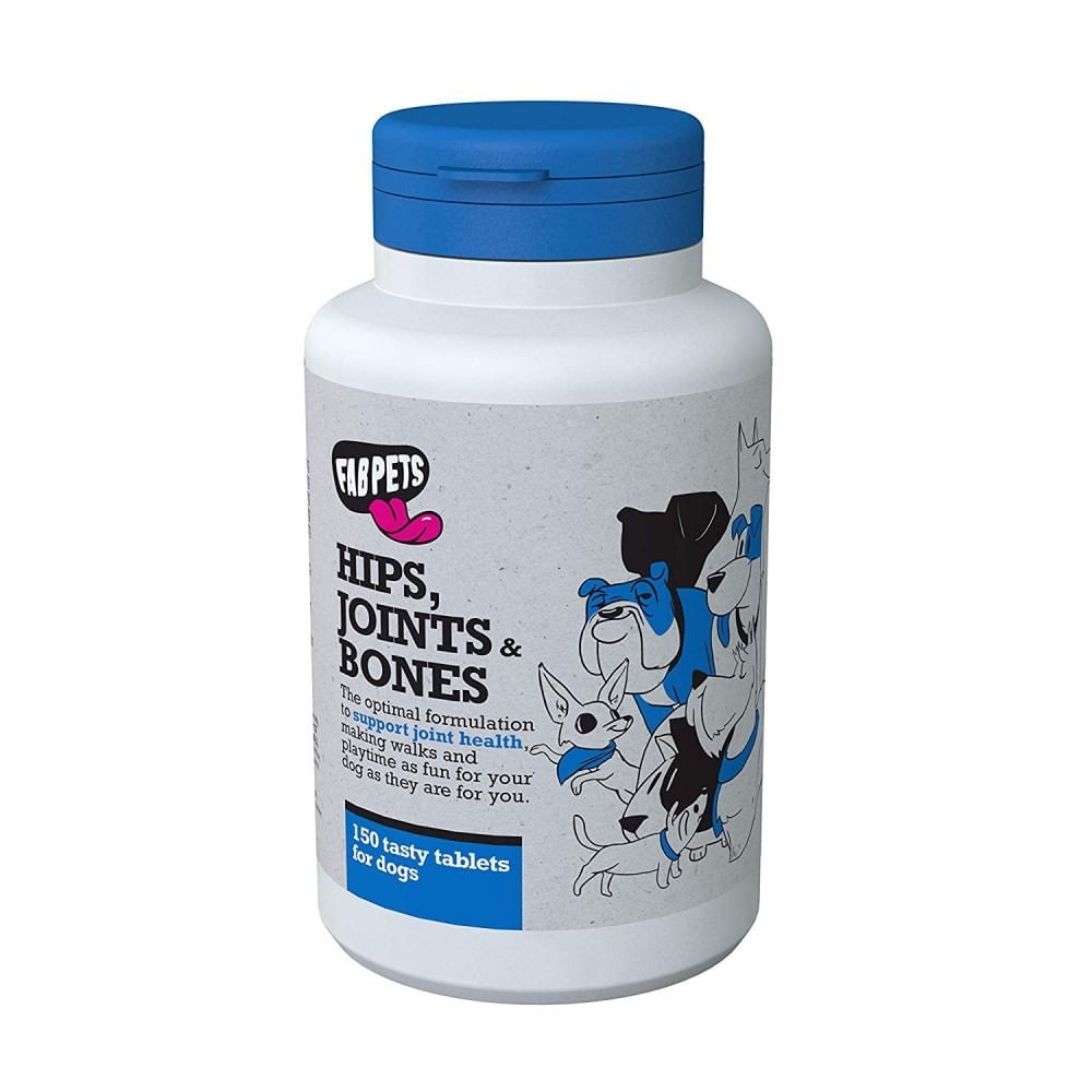 Supliment Nutritiv Fab Pets Hips, Joints & Bones, 150 tablete