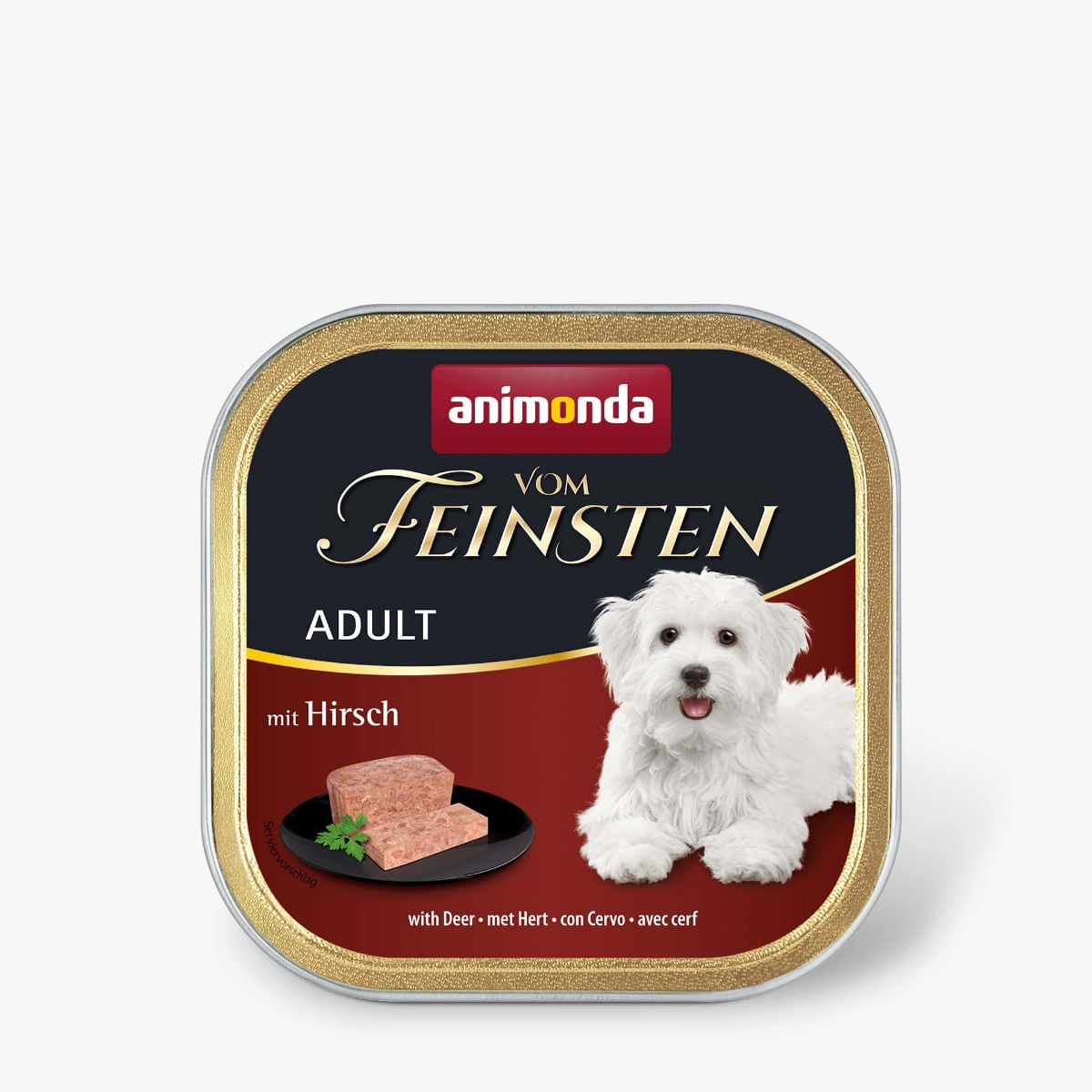 VOM FEINSTEN, XS-M, Căprioară, tăviță hrană umedă fără cereale câini, (pate), 150g - 1 | YEO