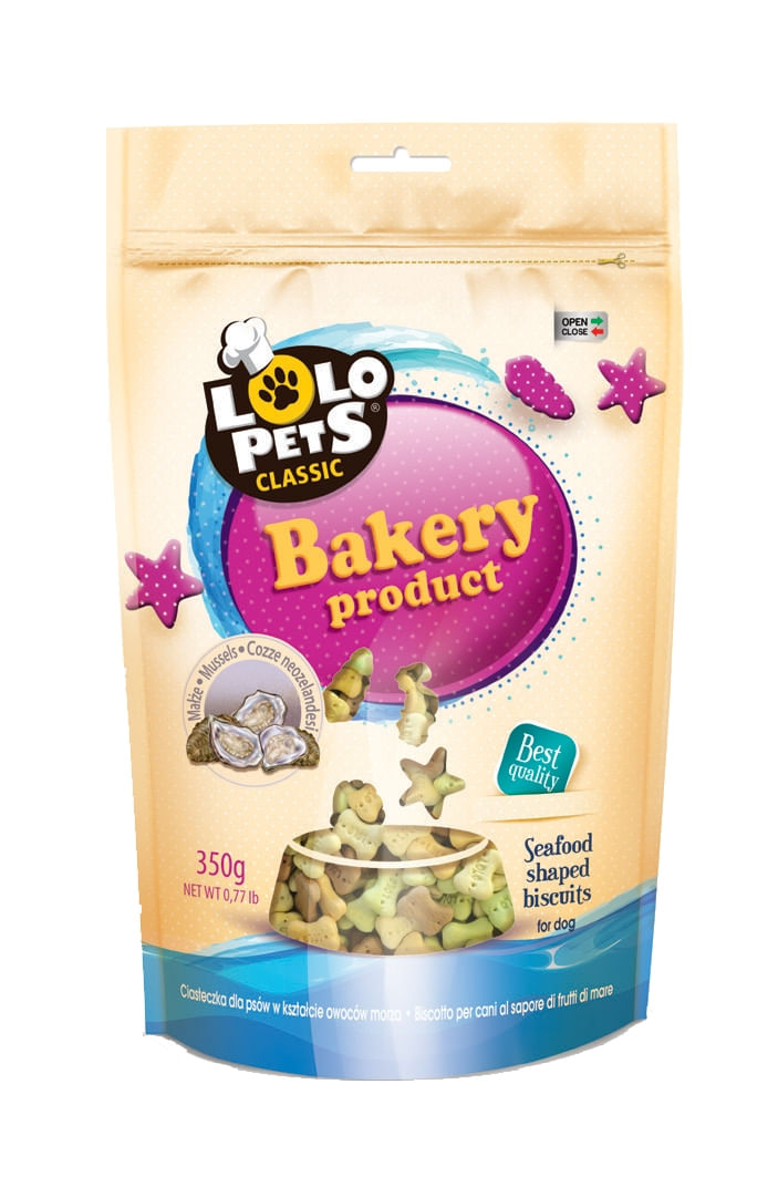 Lolo Pets Caine Biscuiti cu Midii din Noua Zeelanda, 350 g