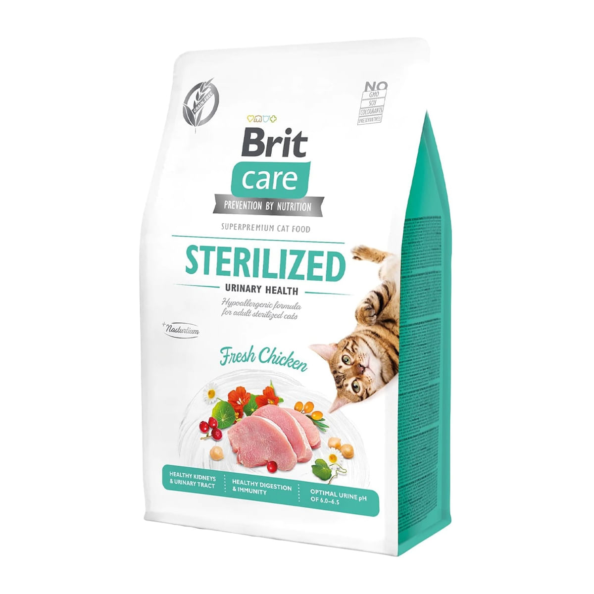 BRIT Care Sterilized Urinary Health, Pui, hrană uscată fără cereale pisici sterilizate, sensibilități urinare, 7kg - 1 | YEO