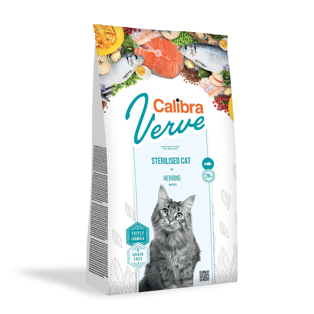 CALIBRA Verve GF Sterilised, Hering, hrană uscată fară cereale pisici sterilizate, 3.5kg