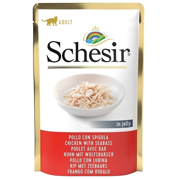 Schesir Cat Pui & Biban de Mare in Jelly, 85 g - 2 | YEO