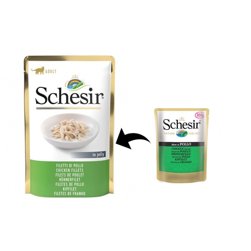 Schesir Cat Pui File in Jelly, 85 g - 2 | YEO