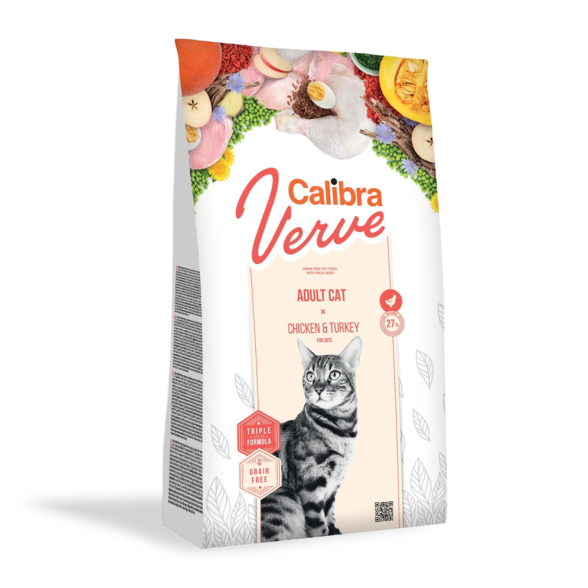 CALIBRA Verve GF Adult, Pui și Curcan, hrană uscată fară cereale pisici, 3.5kg