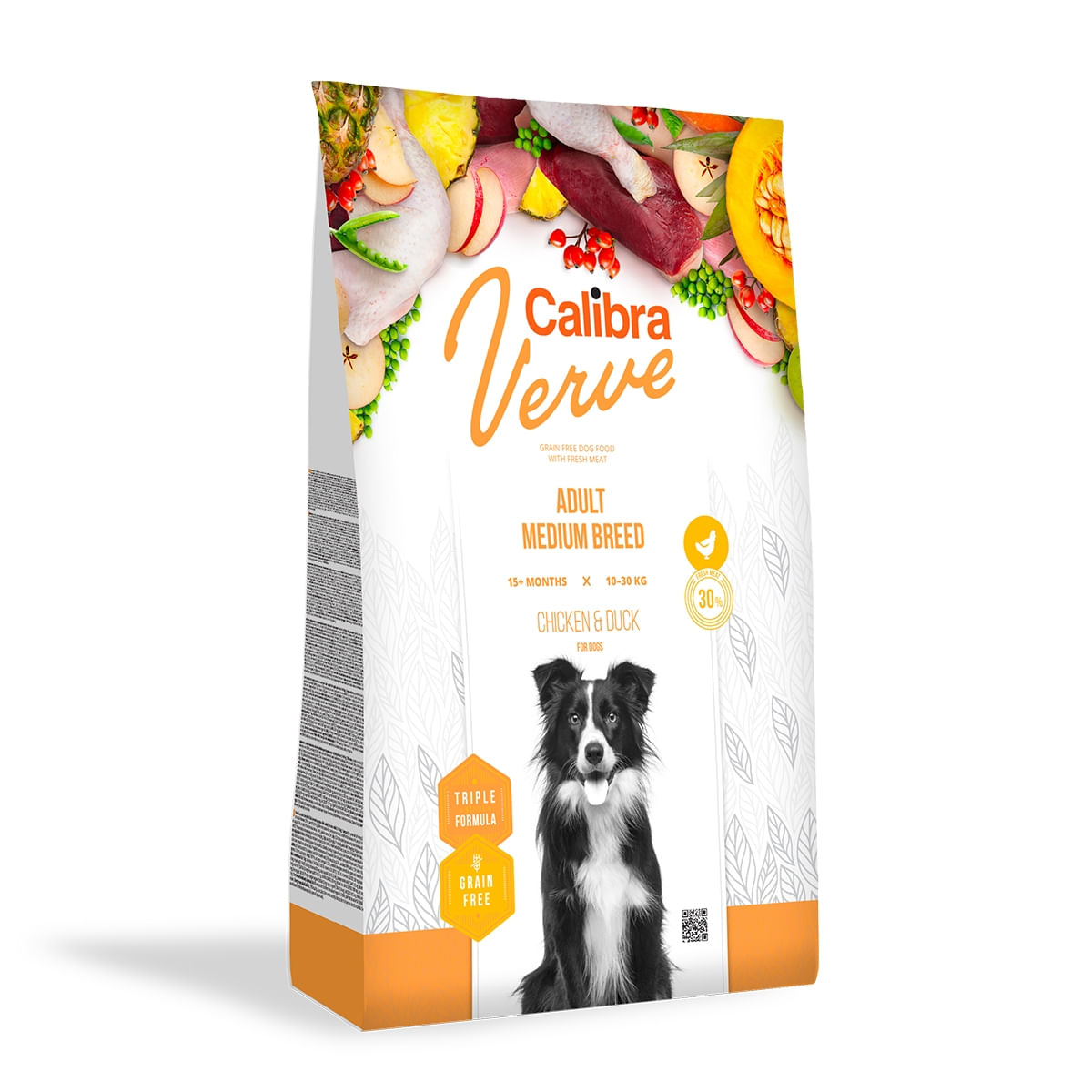 CALIBRA Verve GF M, Pui și Rată, hrană uscată fără cereale câini, 2kg - 1 | YEO