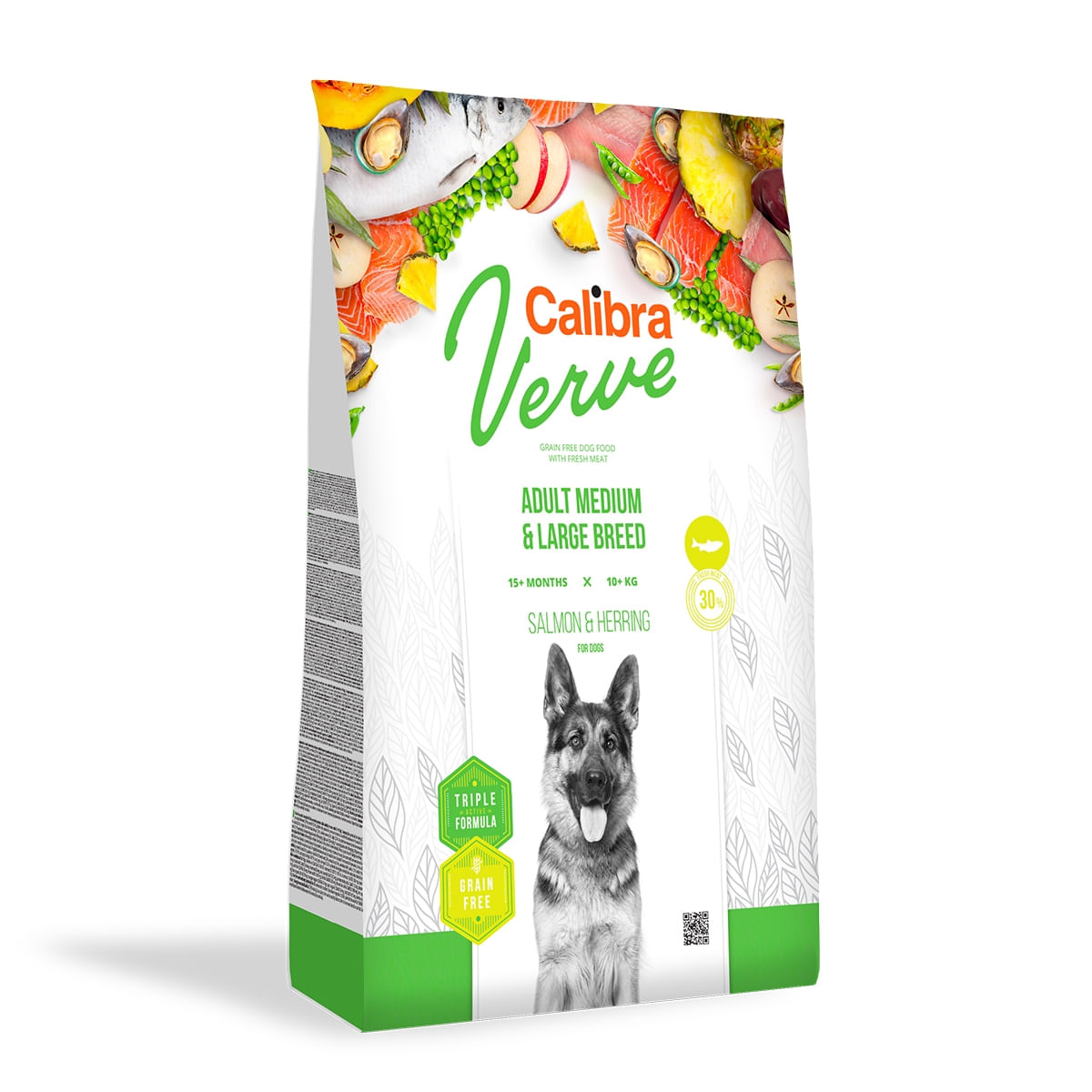 CALIBRA Verve GF M și L, Somon și Hering, hrană uscată fără cereale câini, 2kg - 1 | YEO