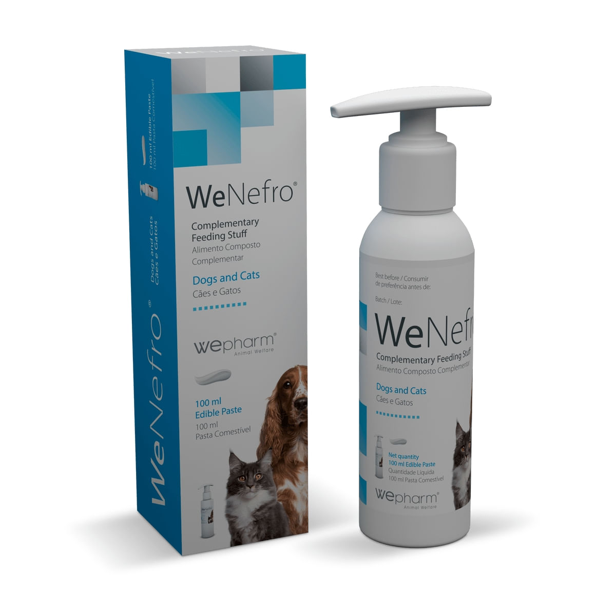 WEPHARM WeNefro Oral Gel, suplimente renale câini și pisici, pastă orală, 100ml - 1 | YEO