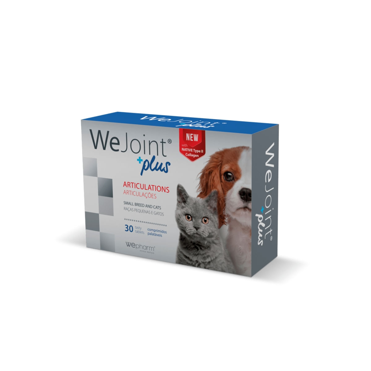 WEPHARM WeJoint Plus S, suplimente articulare câini și pisici, 30cpr - 1 | YEO