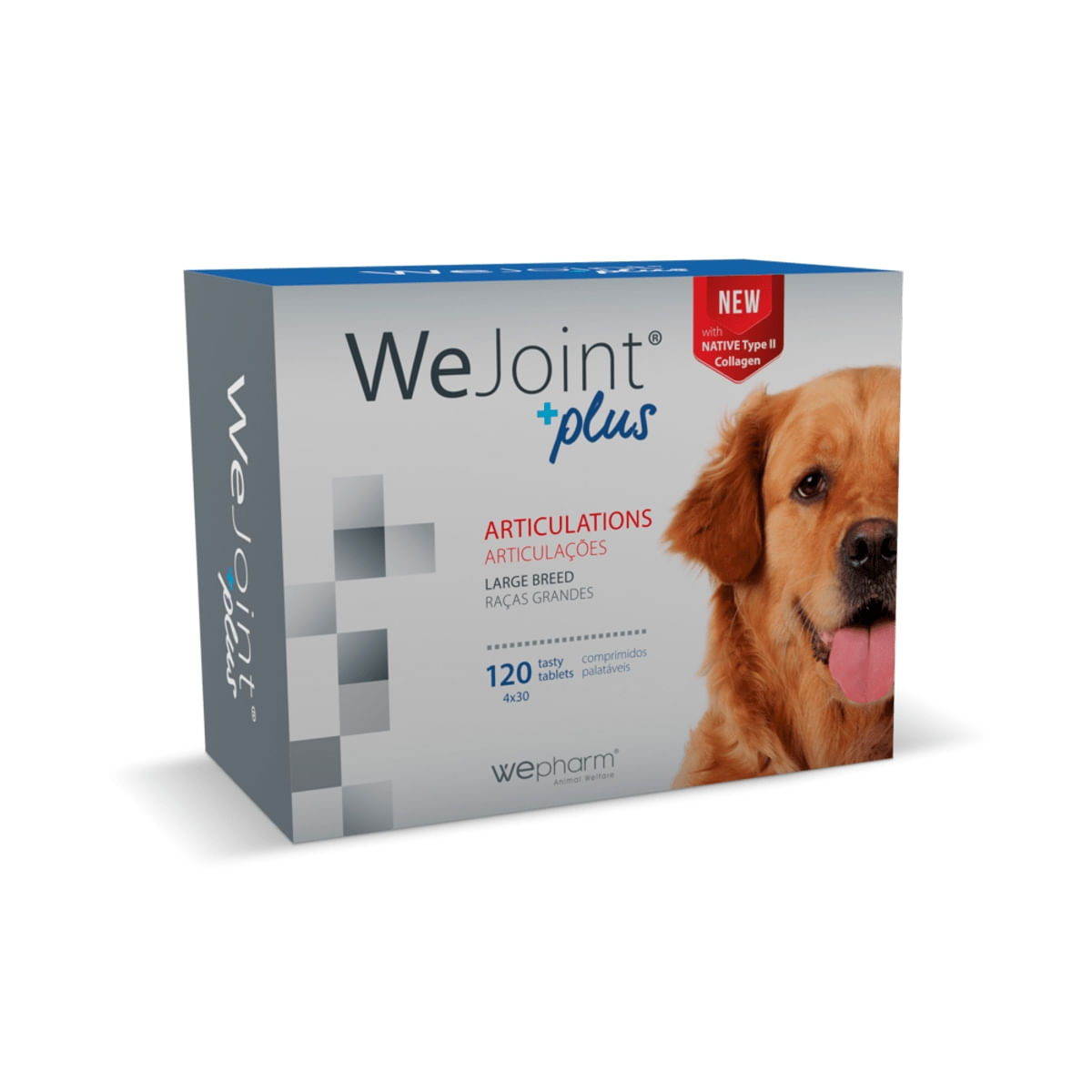 WEPHARM WeJoint Plus L, suplimente articulare câini, 120cpr - 1 | YEO