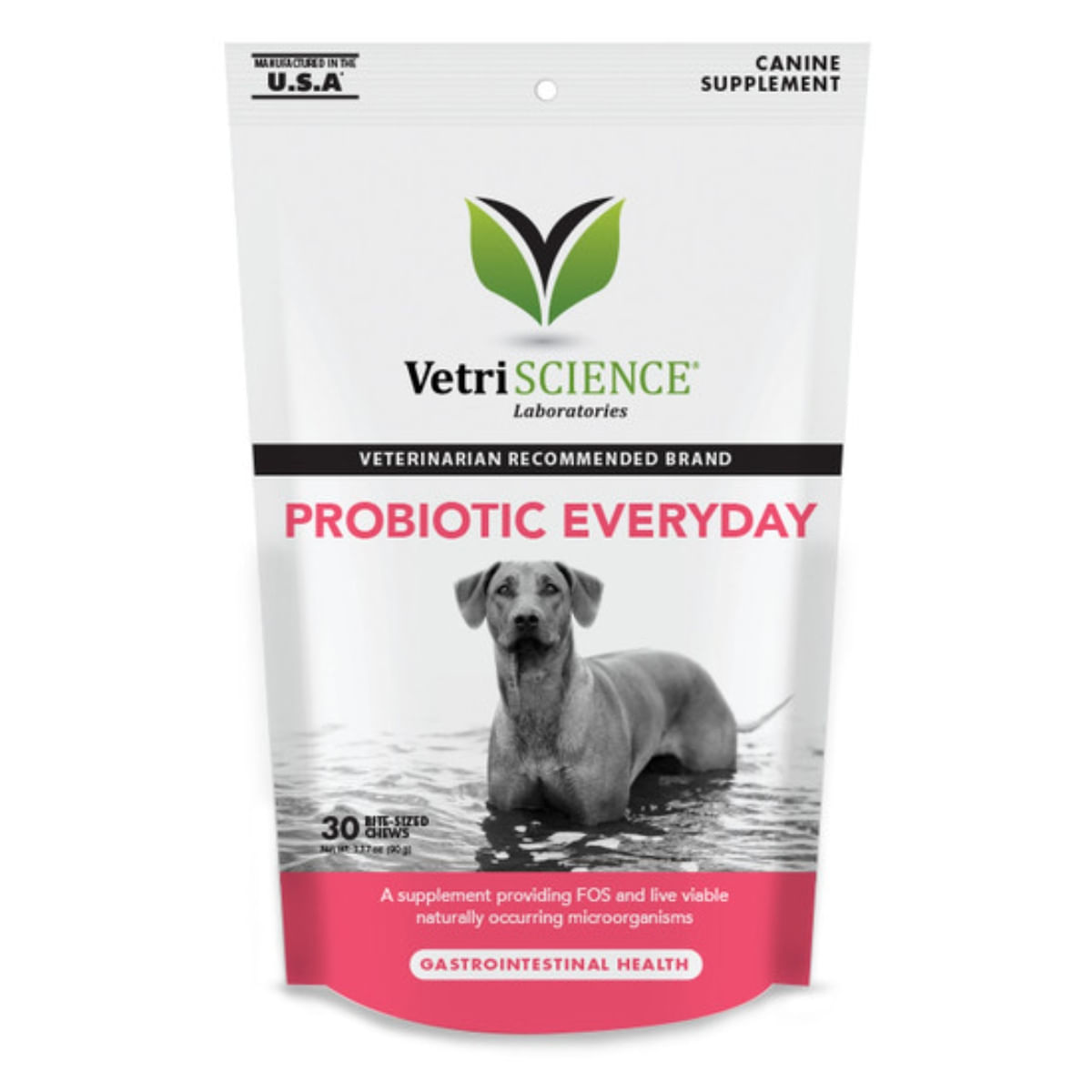 VETRI SCIENCE Vetri Probiotic Everyday, Bite-sized Chews, probiotice câini, 60cpr masticabile - 1 | YEO