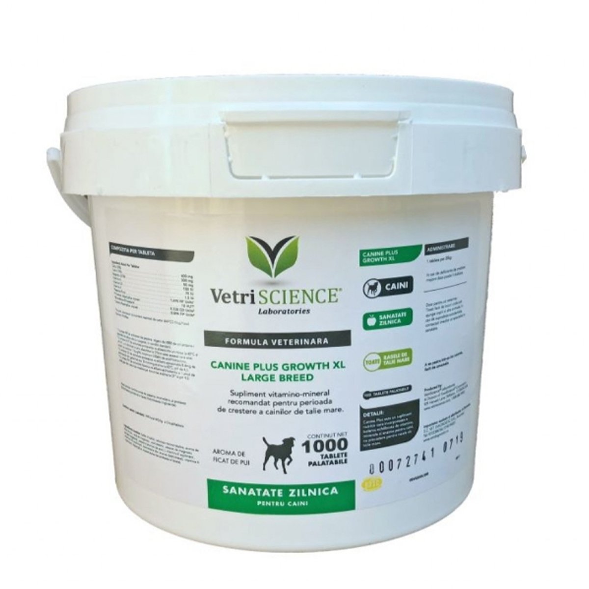 VETRI SCIENCE Canine Plus Growth XL, suplimente creștere câini, 1000tbl masticabile