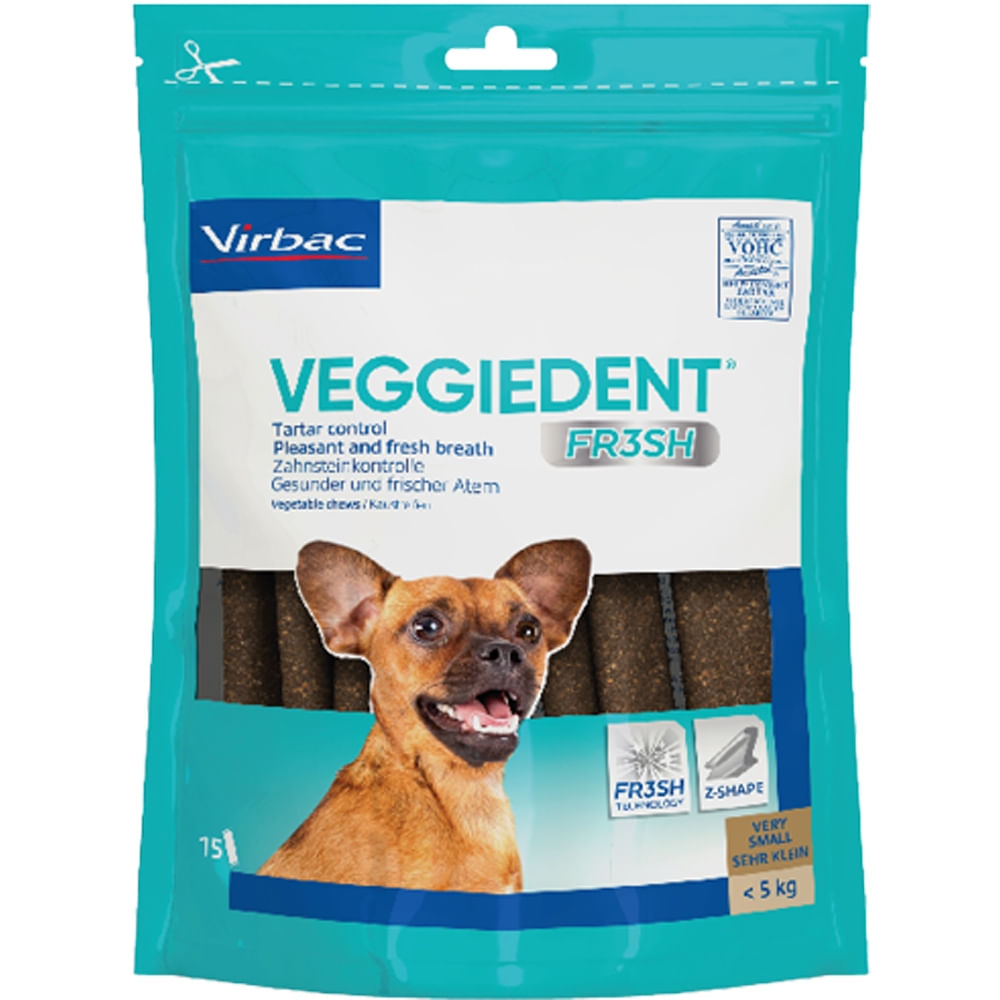 Veggiedent Dental Chew Virbac FR3SH Veggiedent Dental Chew FR3SH XS (<5 kg), 15 buc