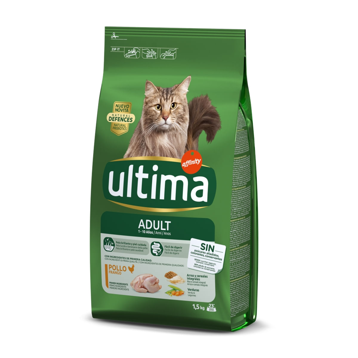 ULTIMA Cat Adult, Pui, hrană uscată pisici, 1.5kg - 1 | YEO