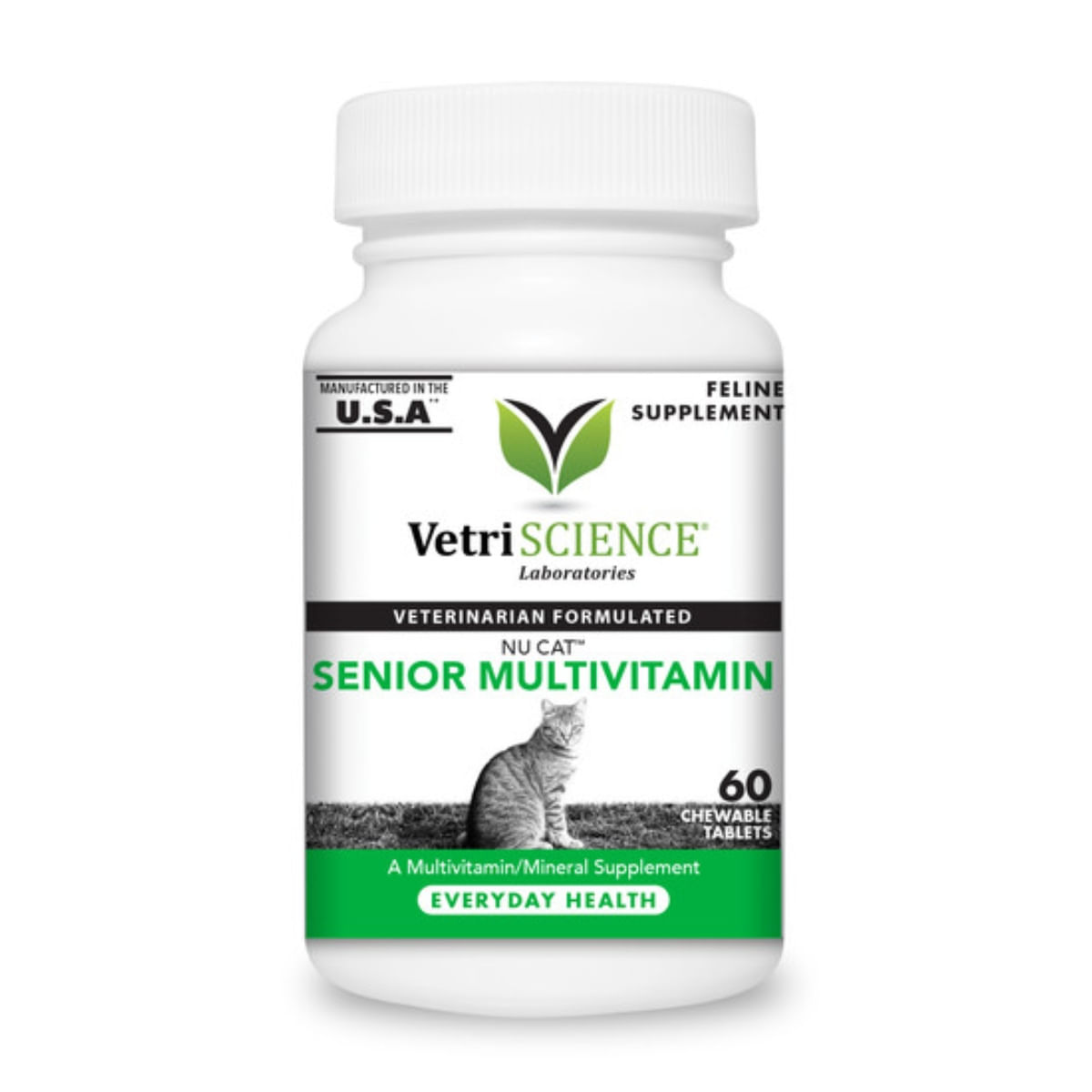 VETRI SCIENCE Nu-Cat Senior, multivitamine pisici senior, 60tbl masticabile