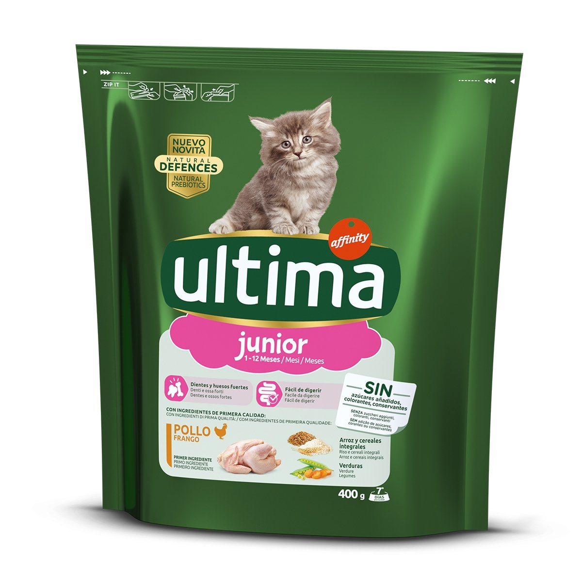 ULTIMA Cat Junior, Pui, hrană uscată pisici junior, 400g - 1 | YEO