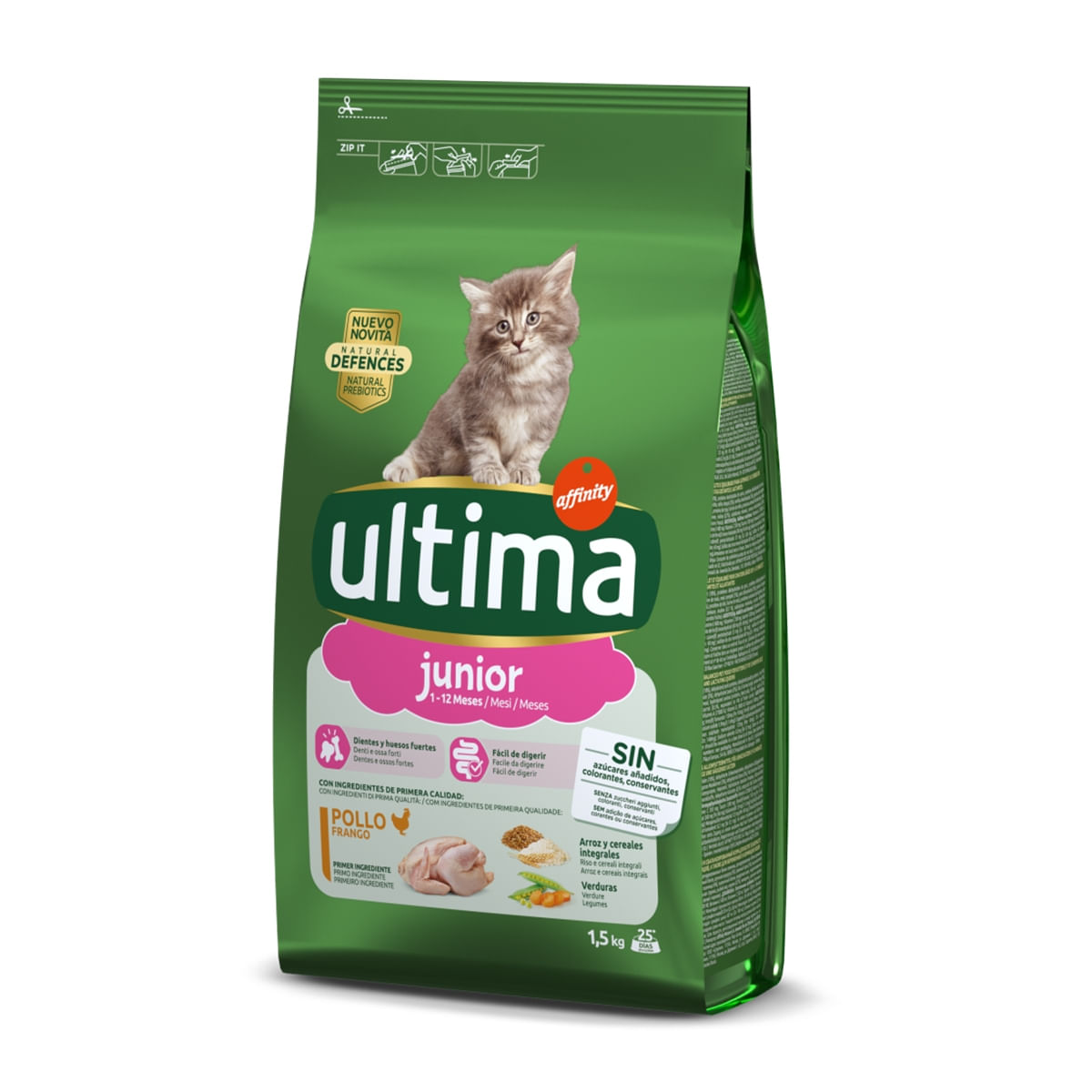 ULTIMA Cat Junior, Pui, hrană uscată pisici junior, 1.5kg - 1 | YEO