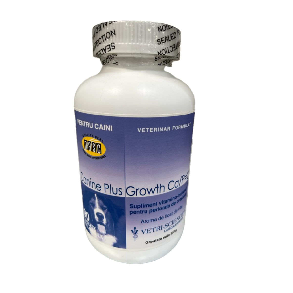 VETRI SCIENCE Canine Plus Growth Ca/P, suplimente creștere și vitalitate câini, 90tbl masticabile - 1 | YEO