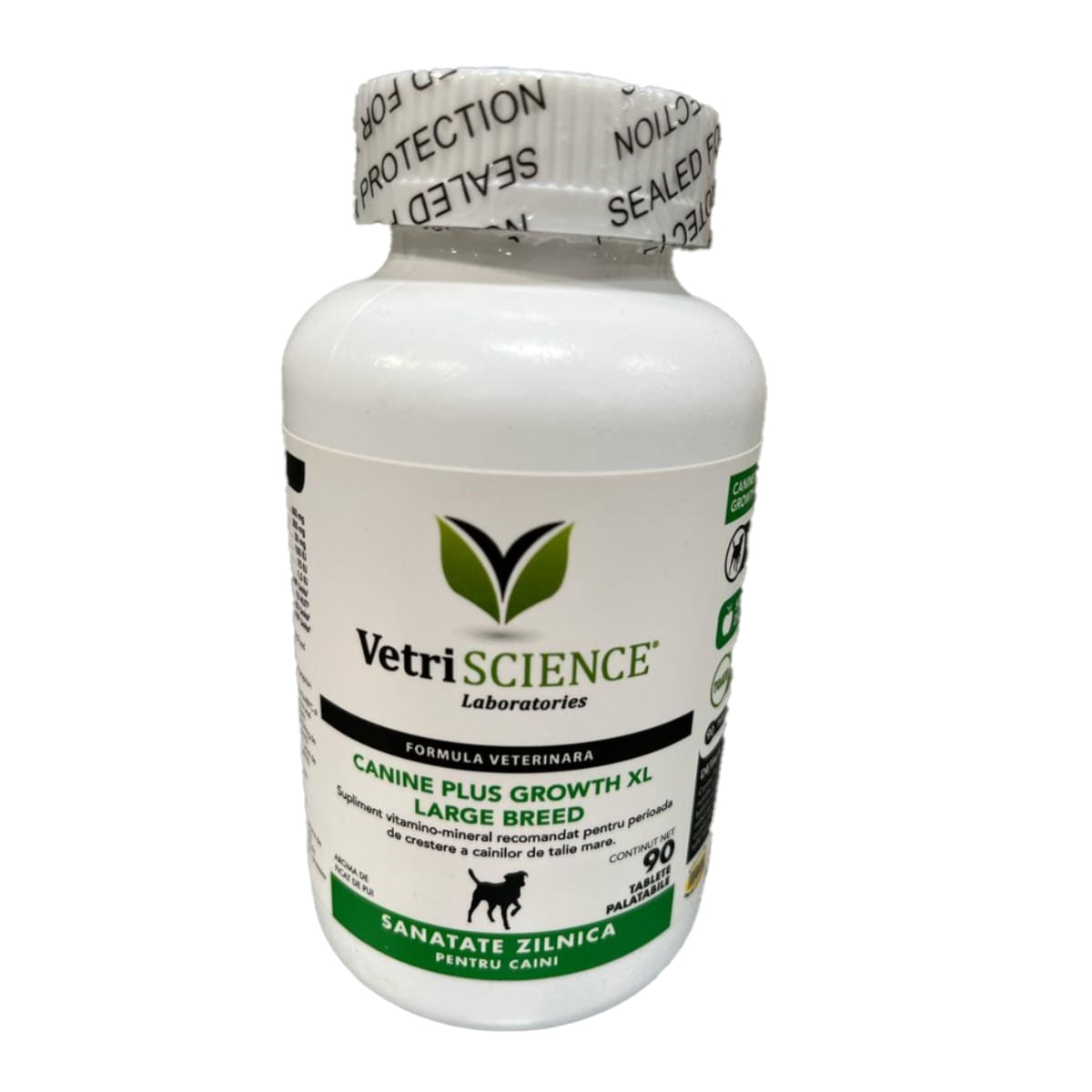 VETRI SCIENCE Canine Plus Growth XL, suplimente creștere câini, 90tbl masticabile - 1 | YEO