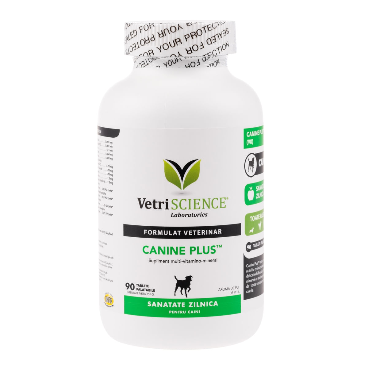 VETRI SCIENCE Canine Plus, Ca/P, multivitamine câini, 90tbl masticabile - 2 | YEO