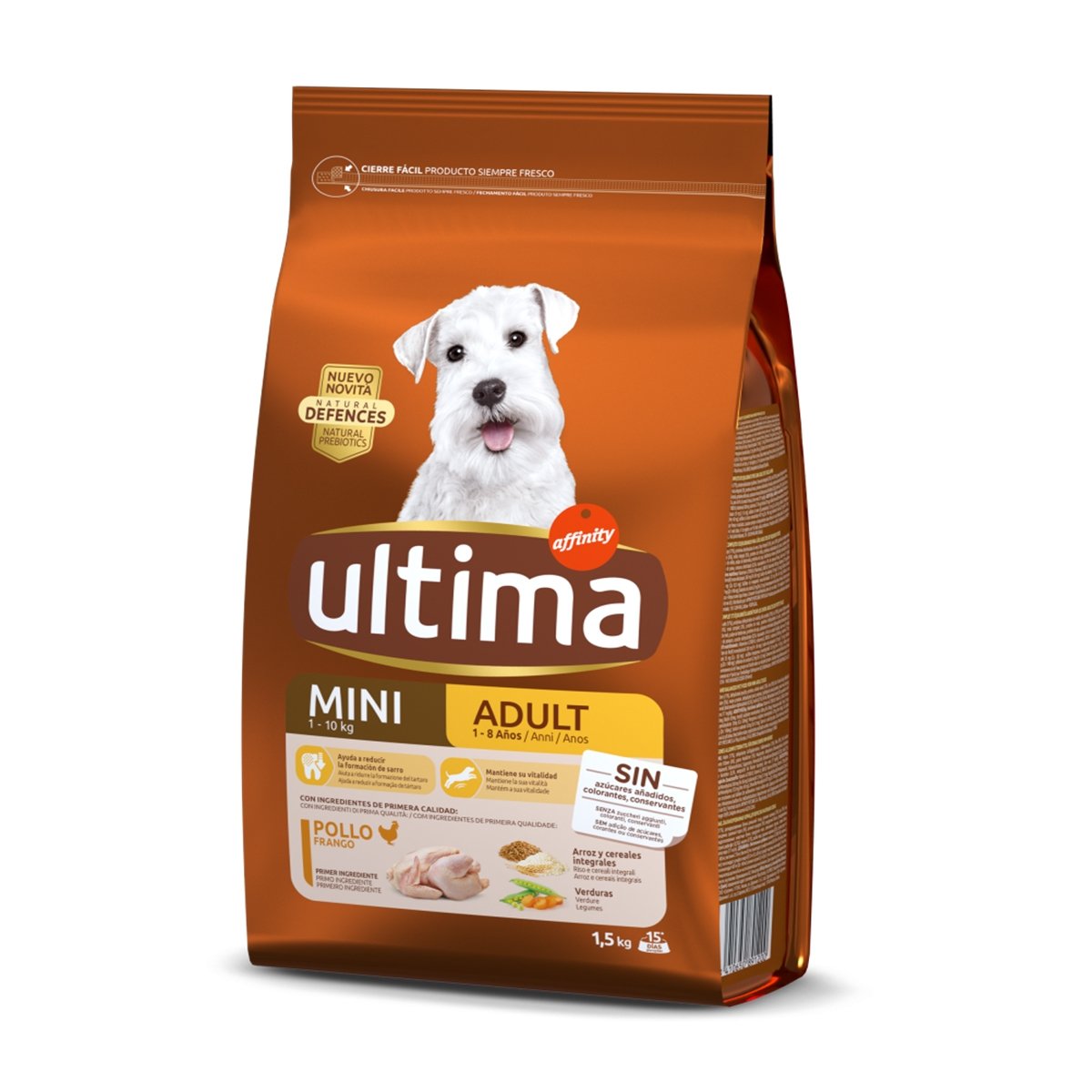 ULTIMA Dog Mini Adult, Pui, hrană uscată câini, 1.5kg - 2 | YEO