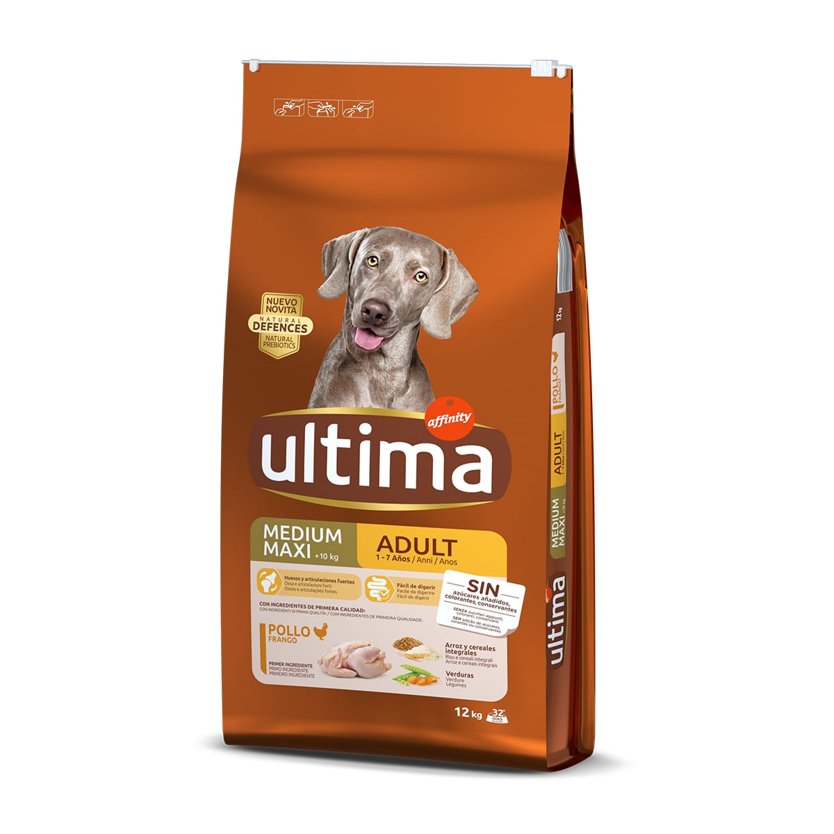 ULTIMA Dog Medium & Maxi Adult, Pui, hrană uscată câini, 12kg - 2 | YEO