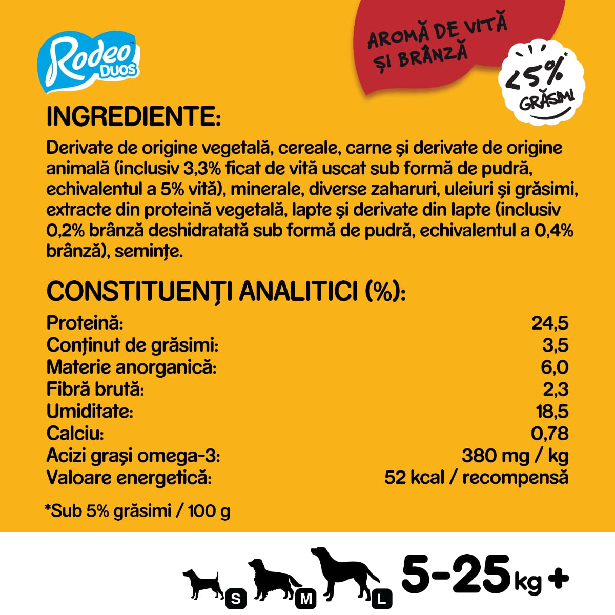PEDIGREE Rodeo Duos, recompense câini, batoane, Vită și Brânză, 7buc - 3 | YEO