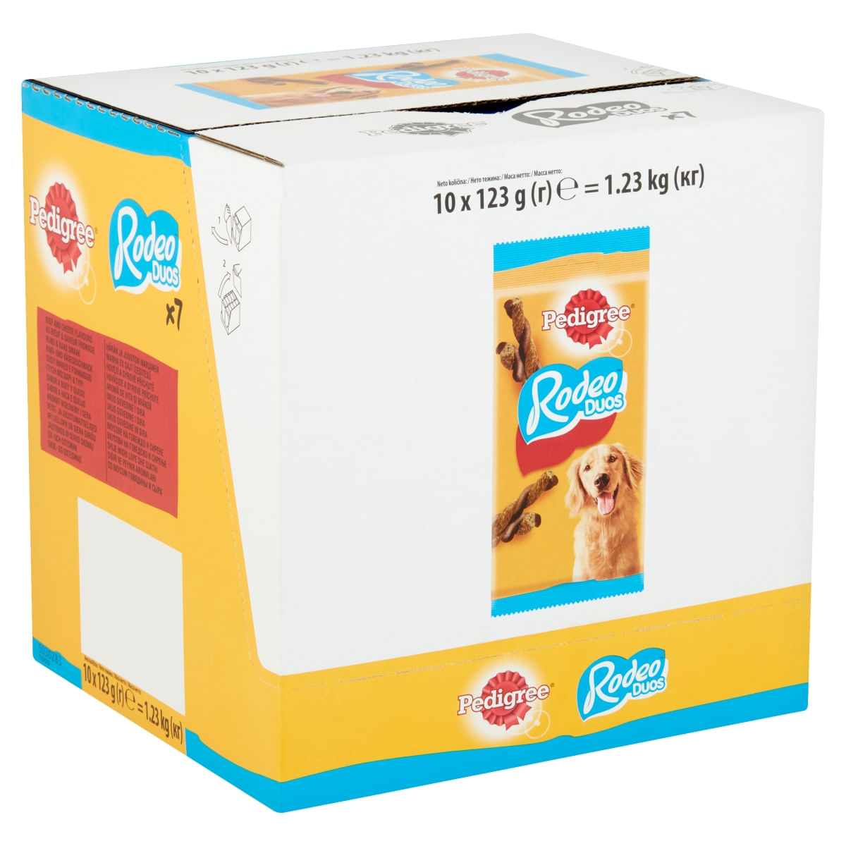 PEDIGREE Rodeo Duos, recompense câini, batoane, Vită și Brânză, 7buc
